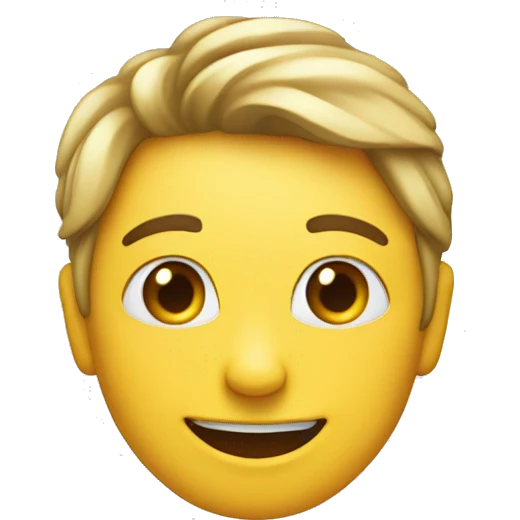 white smily face point to herself emoji