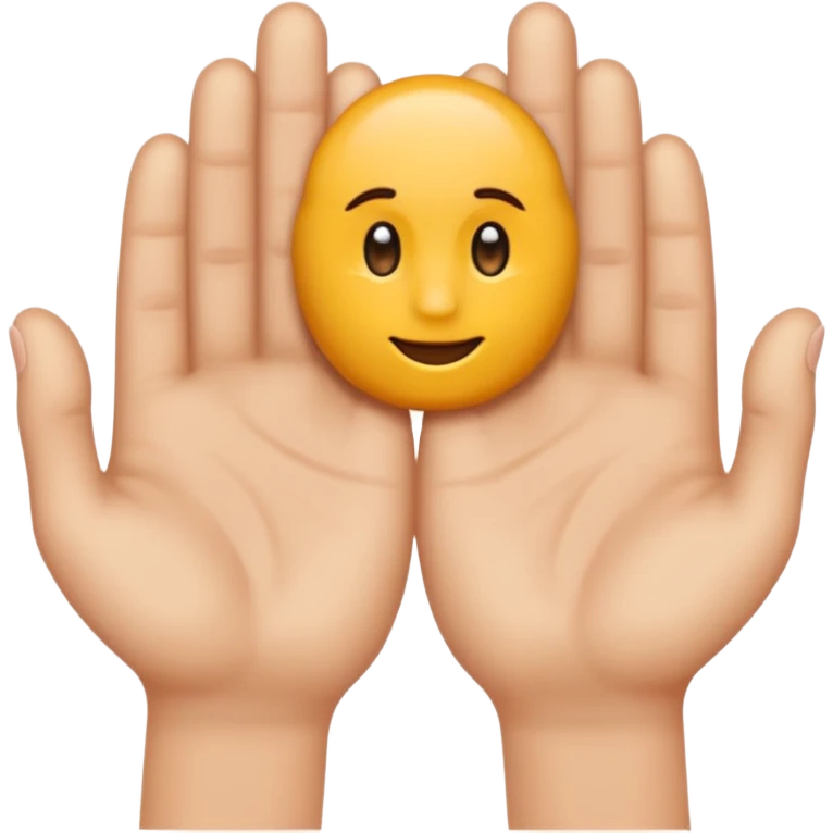Les doigts des deux mains qui forme un W emoji