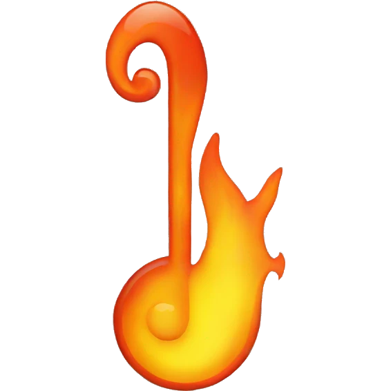 Flame music emoji