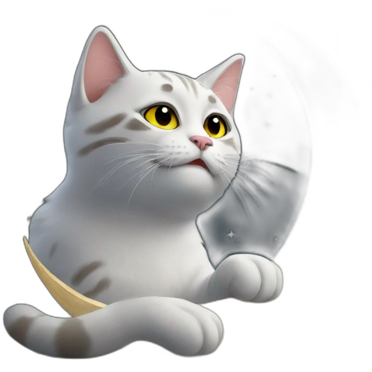 cats on moon emoji