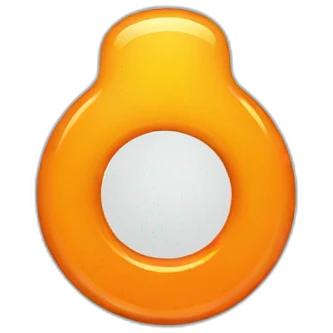 a one of orange ring emoji
