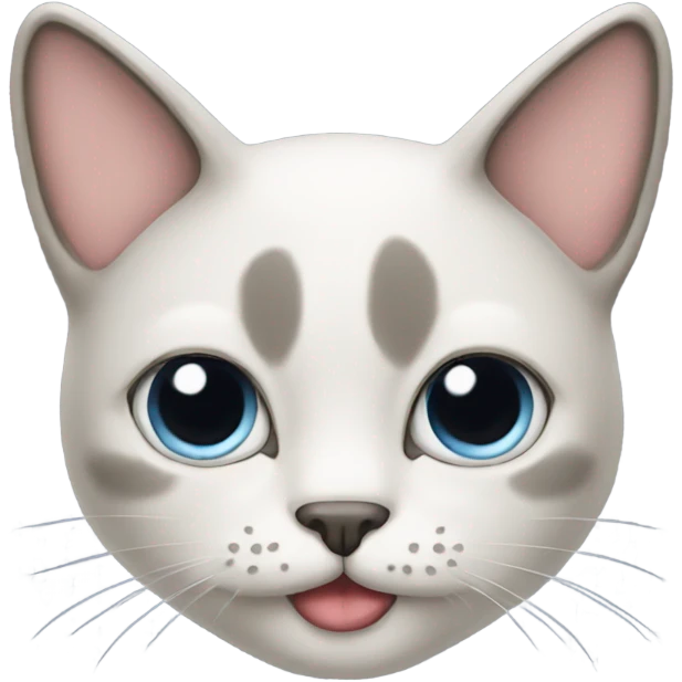 Cat with moustache  emoji