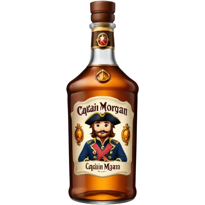 Bouteille de Captain Morgan, 1 l emoji