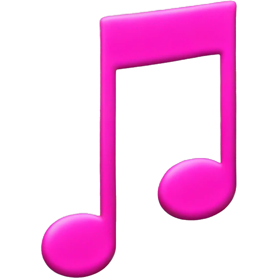 pink music note emoji