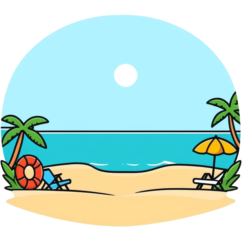 Beach emoji