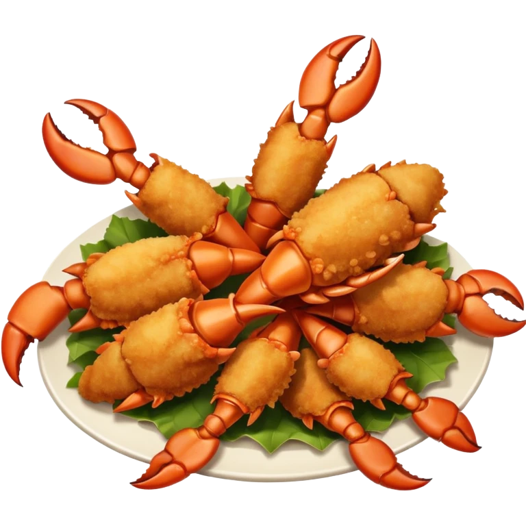 chele di granchio impanate e fritte  emoji