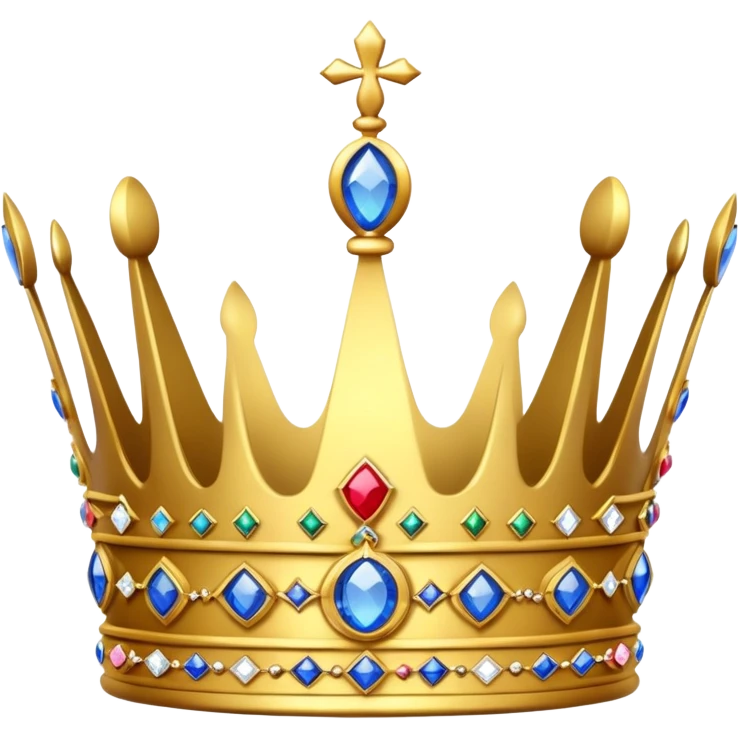 British crown with jewels emoji