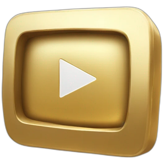 real likeyoutube gold play button emoji