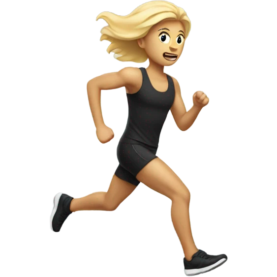 blone run emoji