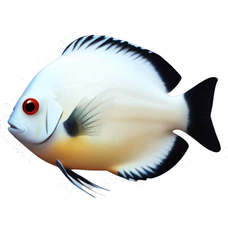 discus white fish emoji