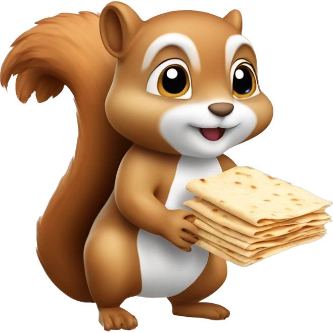 squirrel with lavash, appetizing shawarma with meat emoji