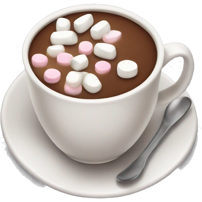 cup of cocoa with milk and marshmallows emoji