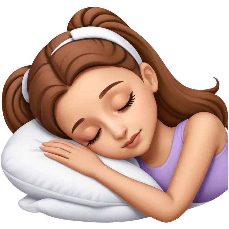 Ariana Grande sleeping emoji