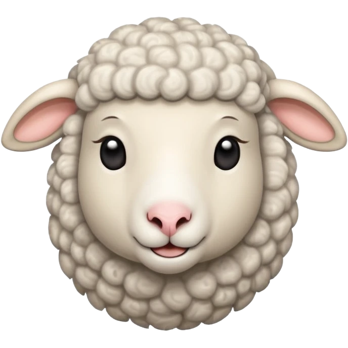 Cute sheep from the side  emoji
