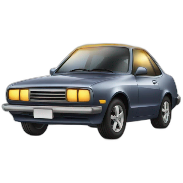 car shining with sparks emoji