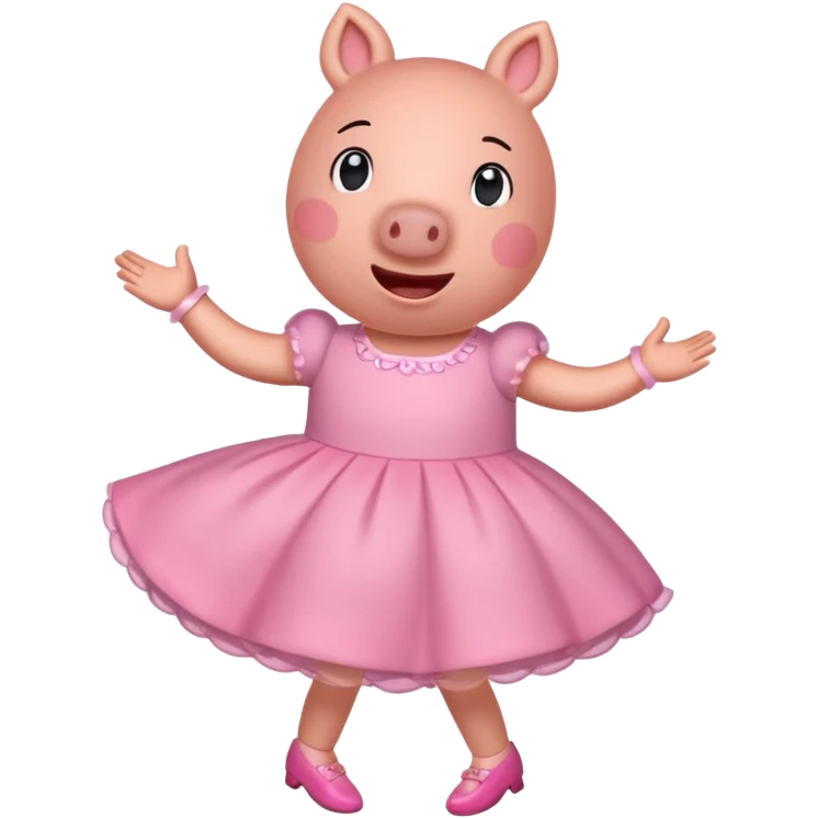 Peppa pig doing the griddy emoji