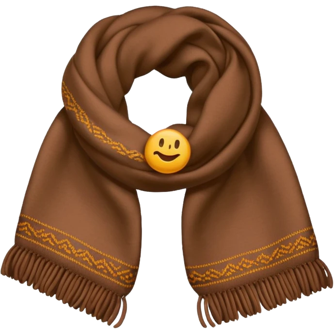 a brown scarf emoji