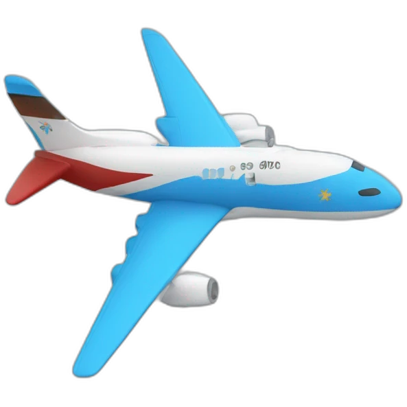 PLANE WITH A ARGENTINIAN FLAG ON BACK emoji