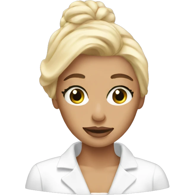 blondie doing skincare emoji