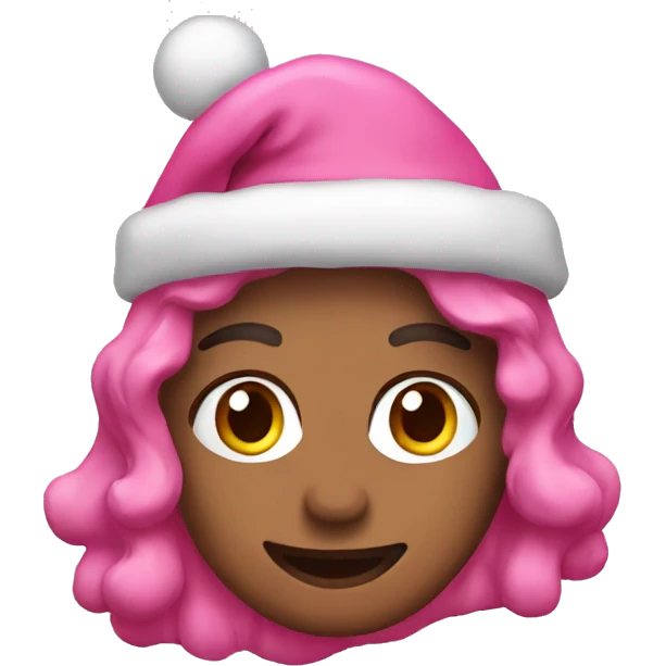 pink christmas themed emoji emoji