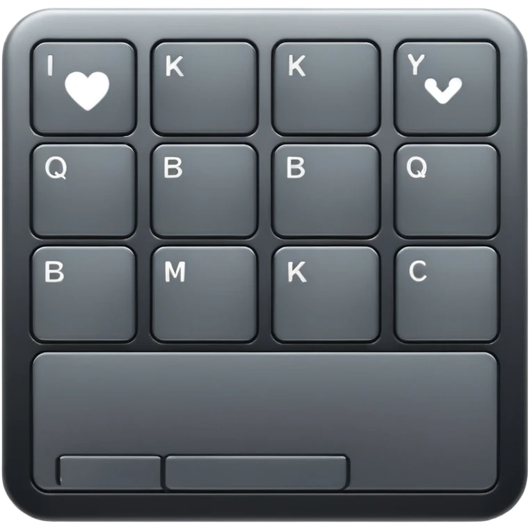 Shadow keyboard emoji