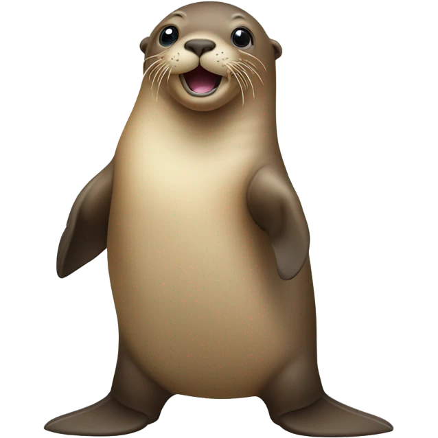 sea lion waving emoji