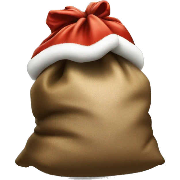 santa's sack full of presents emoji