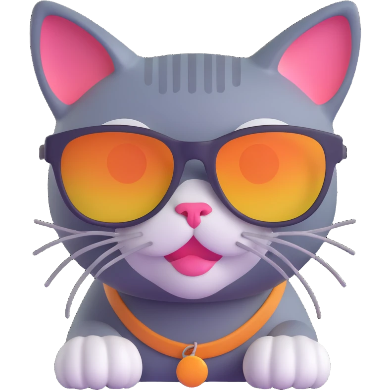 cat wearing sunglasses emoji