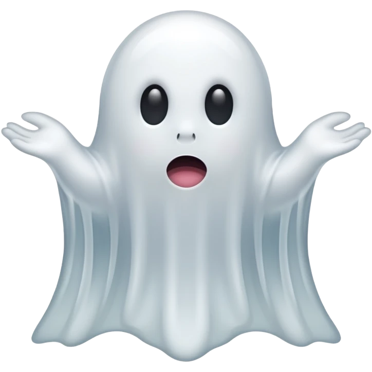 ghost shaped accessoire emoji
