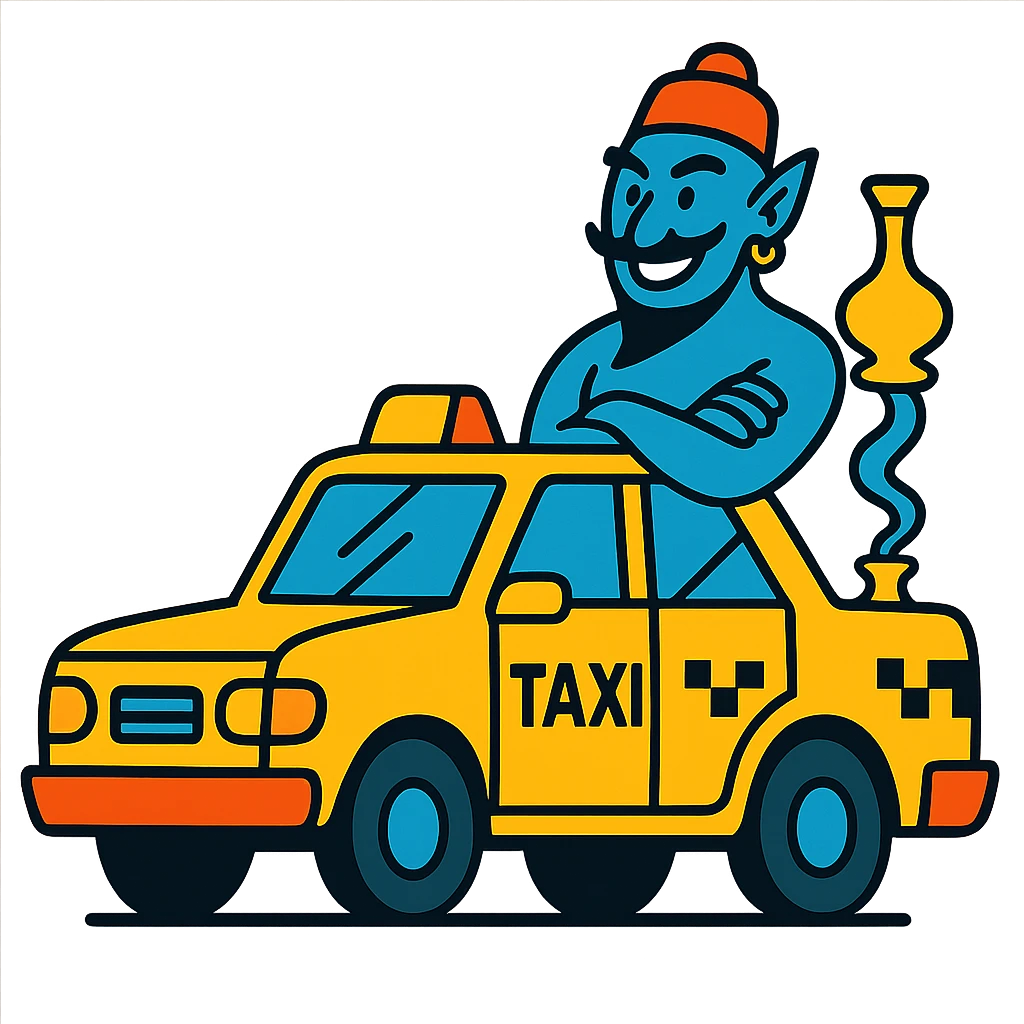 Djinn vodka taxi icon emoji