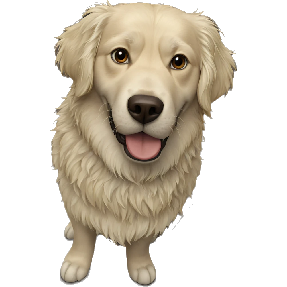 dog in tiled kitchen scene emoji