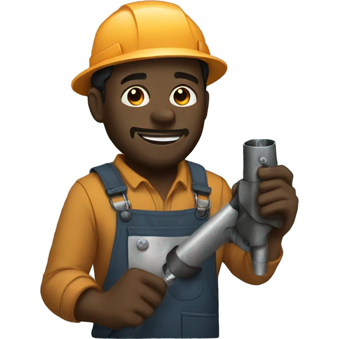 Black man Welding emoji