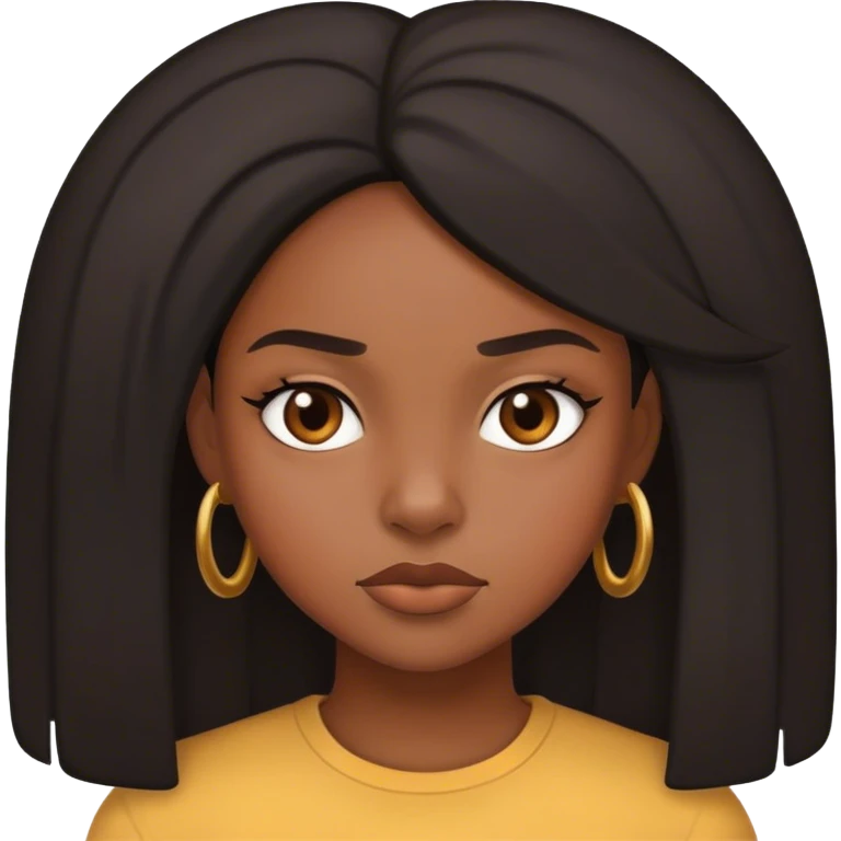 black girl with attitude  emoji