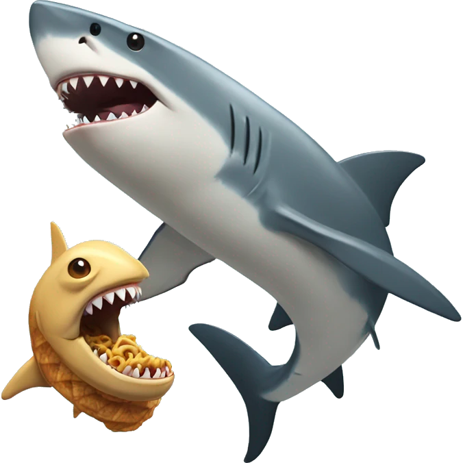 Shark and snak emoji