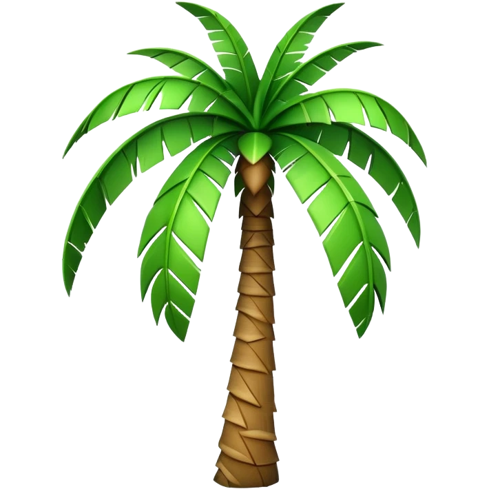 generate realistic detailed palm tree in 3d style emoji