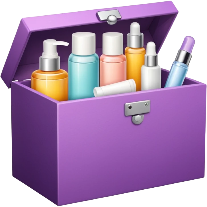 Beauty box with skincare emoji
