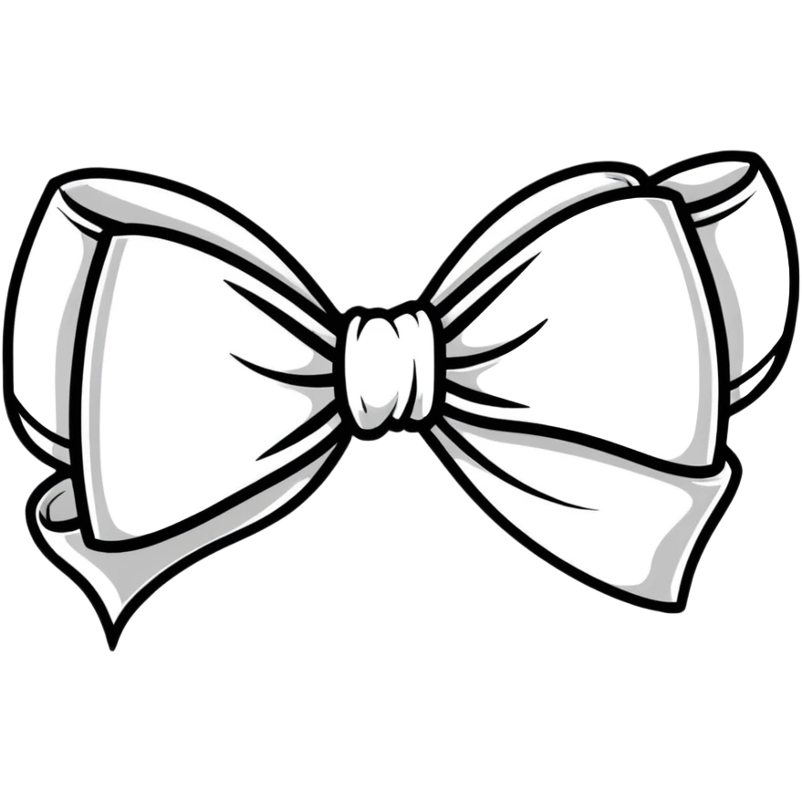 White bow emoji