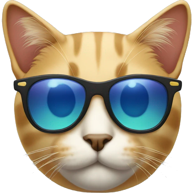 Cat wearing a sunglasses  emoji