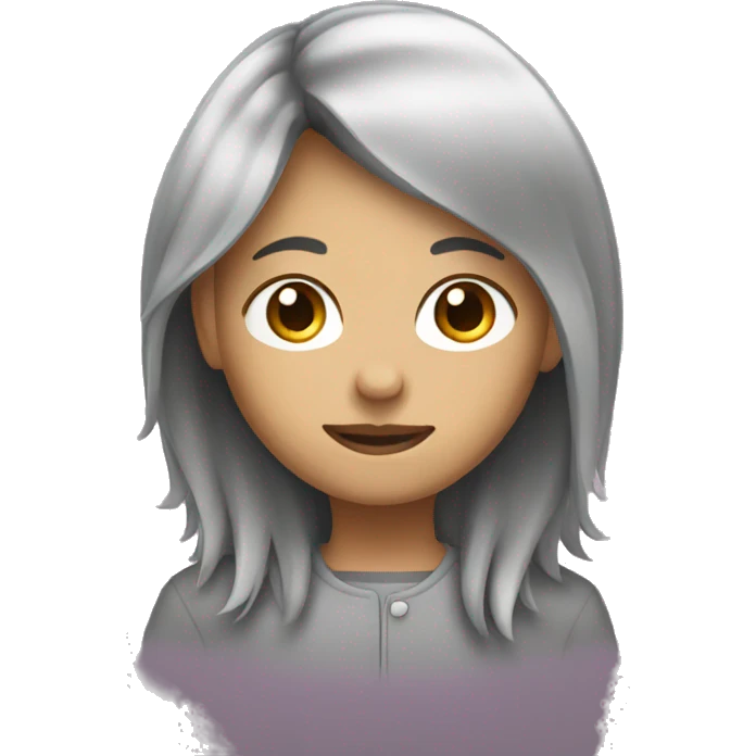 circle icon that depicts a hairstyle emoji