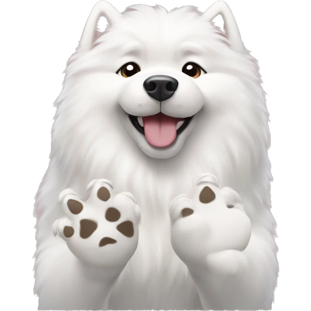 samoyed paws emoji