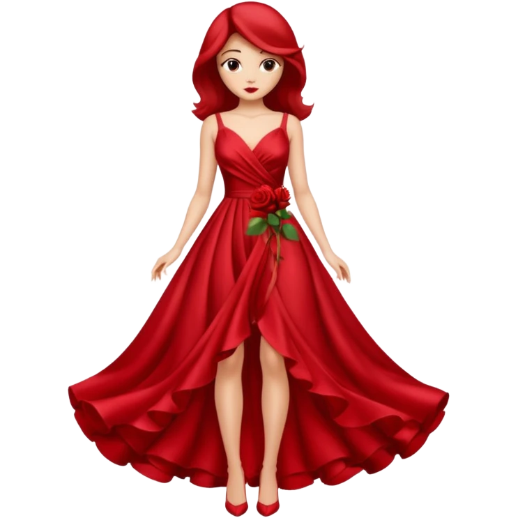 red rose dress no body emoji