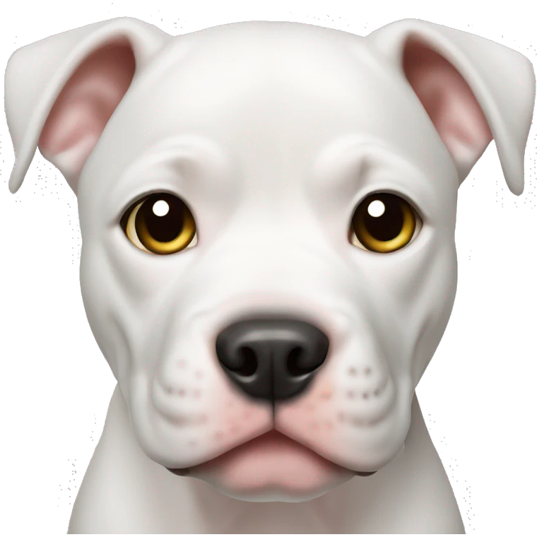 Pitbull puppy white emoji