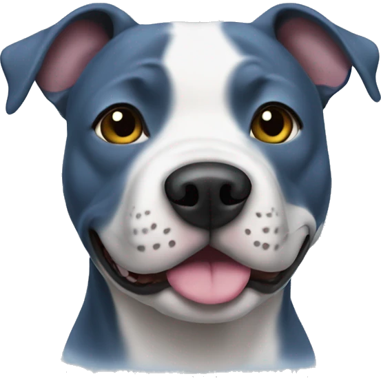 Blue staffy emoji