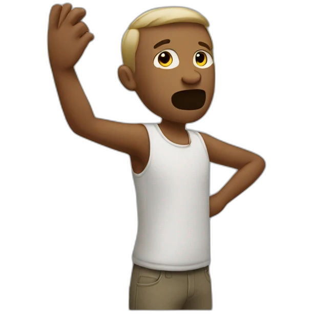 Man do a double dab emoji