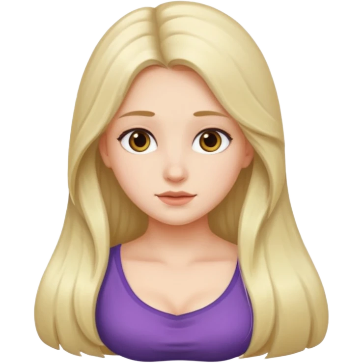 Belle fille avec une grosse poitrine emoji