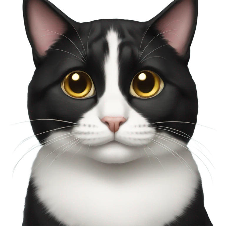 Tuxedo cat  emoji