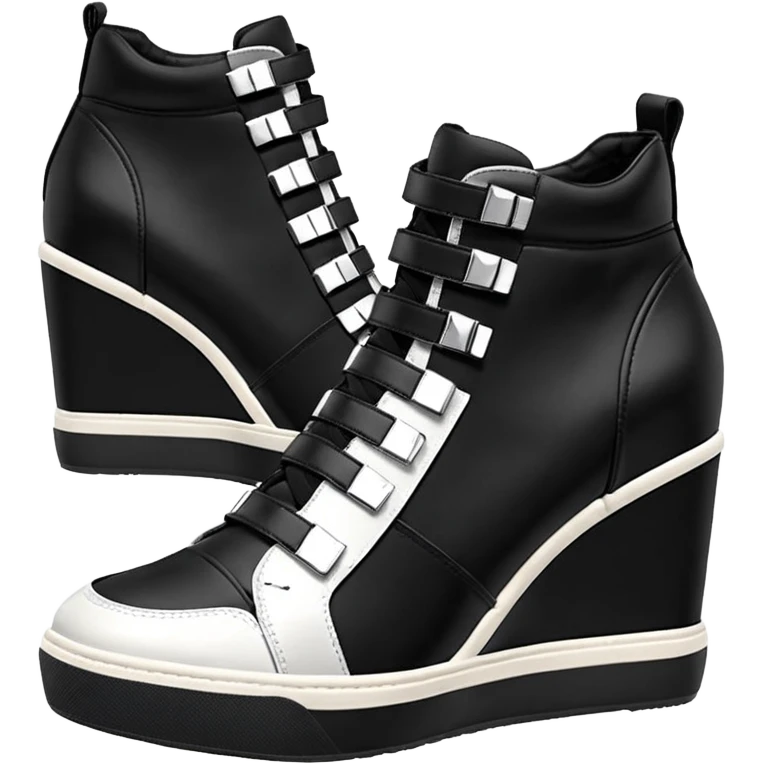 steve madden wedge sneakers strap no buckle emoji