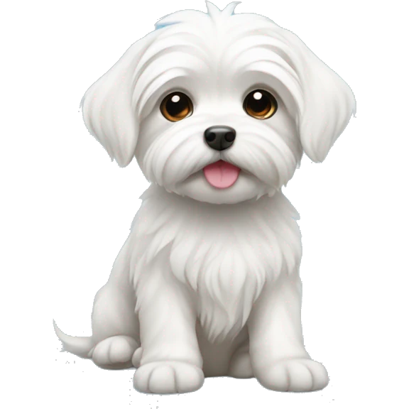Maltese puppy emoji