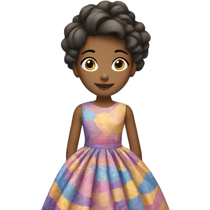 Girls wearing pretty dress  emoji