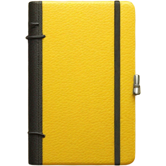 A yellow diary emoji